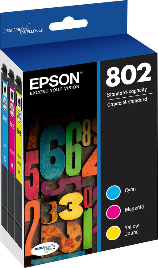 Epson T802520S EPSON DURABRITE ULTRA COLOR MULTIPACK C/M/Y WF PRO – Compatible Printer Supply – Get Toner Canada