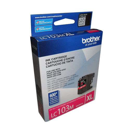 Brother LC103MS MAGENTA HY INK FOR MFCJ4410DW/MFCJ4510DW/MFCJ4610DW – Compatible Printer Supply – Get Toner Canada