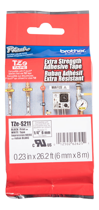 TZES151 BLACK ON CLEAR 24MM  LAMINATED STRONG ADHESIVE IND
