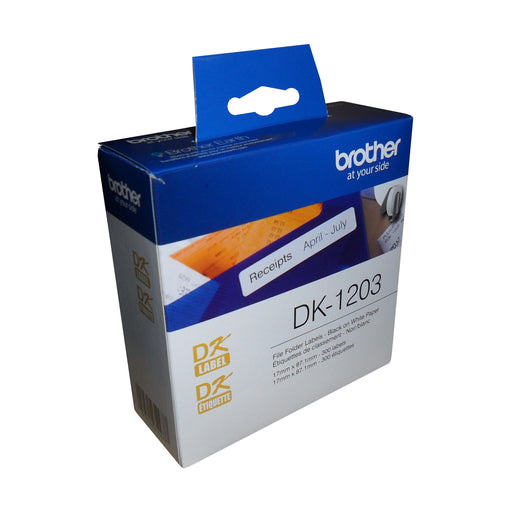 DK-1203 File folder labels for QL-500/550