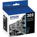 Epson T302020S EPSON T302 Claria Black Ink Standard Capacity, with – Compatible Printer Supply – Get Toner Canada