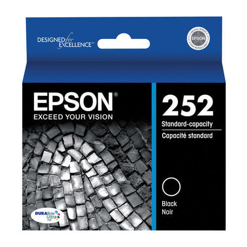 Epson 252 Black Ink Cartridge, Standard Capacity (T252120) – Compatible Printer Supply – Get Toner Canada