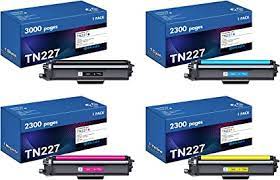Brother Genuine TN227BK, TN227C, TN227M, TN227Y High Yield Multi Pack - 4 Toner Set – Compatible Printer Supply – Get Toner Canada