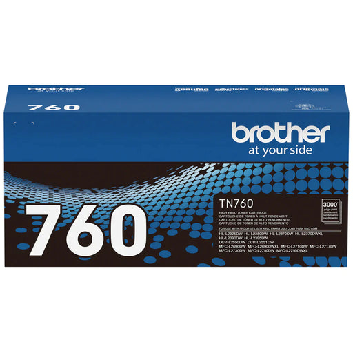 Brother TN760 Black Toner Cartridge, High Yield – Compatible Printer Supply – Get Toner Canada